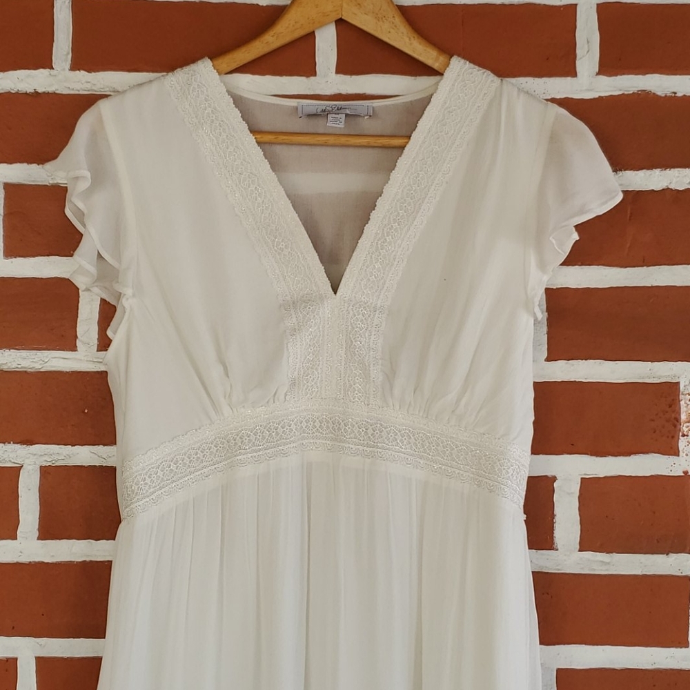 Libby Edelman | Off-White Flowy Dress Med.
